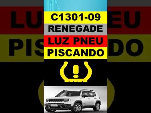 C1301-09 Jeep Renegade pneu incompatível luz do pneu vazio piscando no painel, verificar pressão.