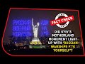 Fact Check No Kyiv S Motherland Monument Didn T Light Up With Russian Warships F K Yourself