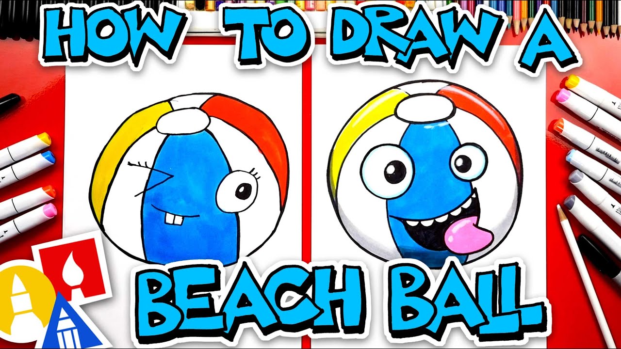 How To Draw A Funny Beach Ball