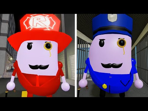 ROBLOX PIGGY 2 OFFICER MR P VS FIREMAN MR P JUMPSCARE - Roblox Piggy Book 2 rp