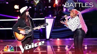The Voice 2018 Battle - Drew Cole vs. Miya Bass: "Knockin' on Heaven's Door"
