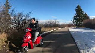 Out for a mid fall bike ride after first snowfall