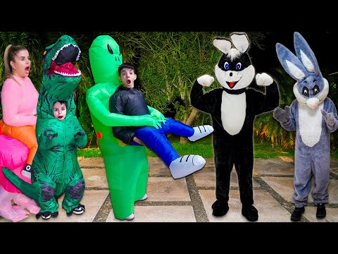 O COELHO MALVADÃO - HOJE VAMOS DERROTAR ELES COM ESSAS FANTASIAS - Parte 29