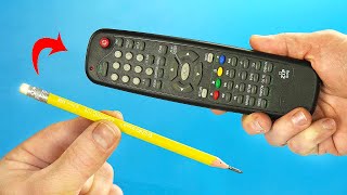 Take a Common Pencil and Fix All Remote Controls in Your Home! How to Repair TV Remote Control!