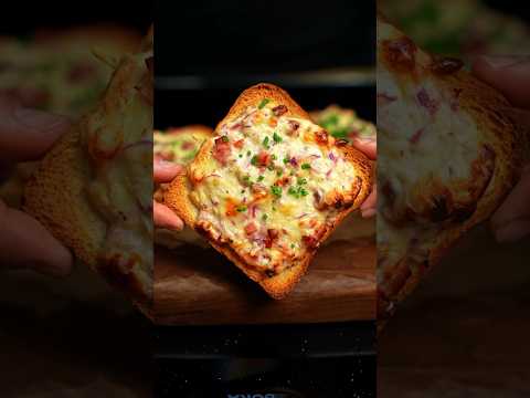 HUNGER und keine ZEIT? Mach dir nen FLAMMKUCHENTOAST! 😍🔥 #lecker