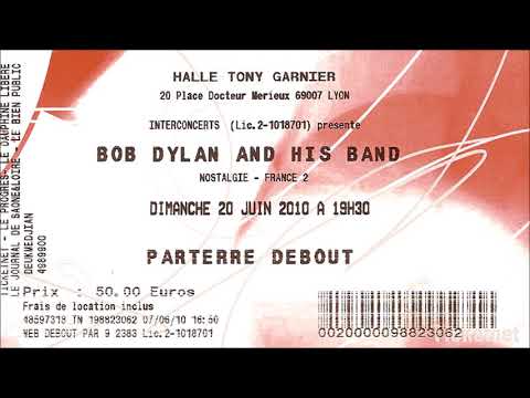 Bob Dylan 2010 European Summer Tour - Halle Tony Garnier Lyon, France 20 June 2010