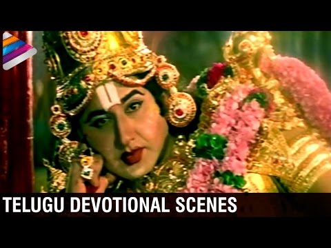 Telugu Devotional Scenes | Lord Venkateswara reveals Annamayya Birth Secret | Annamayya Telugu Movie