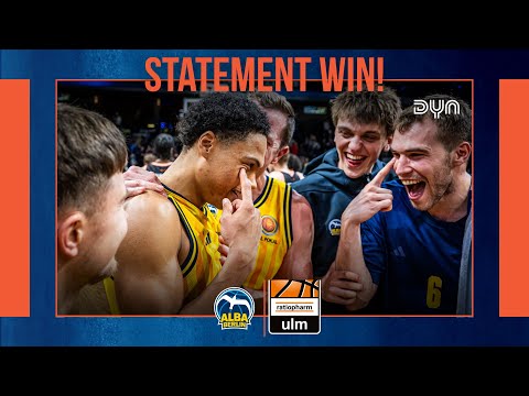 Highlights: ALBA Berlin vs. Ratiopharm Ulm (2025/26 season) BBL Cup Round of 16 | Dyn Basketball