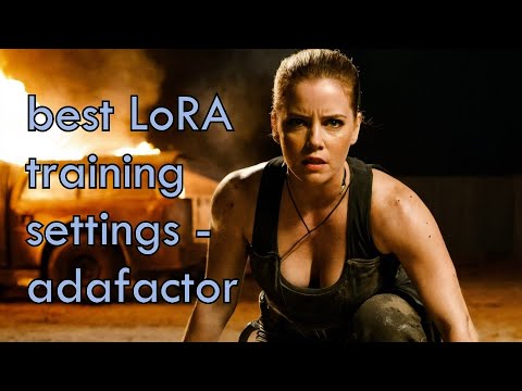 best LoRA training settings  - adafactor | Stable DIffusion
