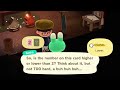 This is how Sasha play High card, Low card. - Animal Crossing New Horizon (ACNH)