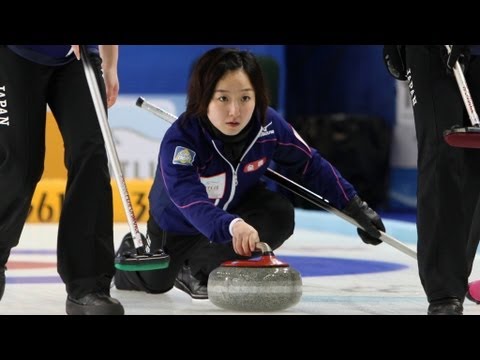 CURLING:World Women's Chp 2013 - Draw 17 JPN-CHN