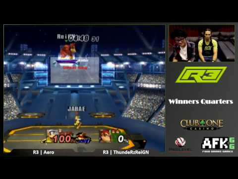 SSB - R3 | ThundeRzReiGN (Donkey Kong) vs R3 | Aero (Diddy Kong) - Winners Quarters