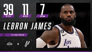 [高光] LeBron James  39 Pts VS Spurs