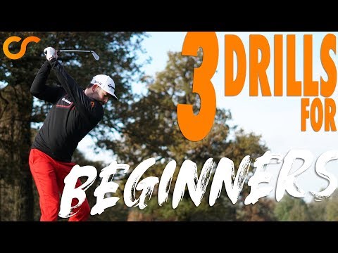 Part of a video titled 3 DRILLS FOR BEGINNER GOLFERS - YouTube