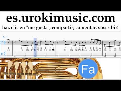 Tutorial de Tuba DJ Khaled, Justin Bieber - No Brainer Clases Notas um-ih927