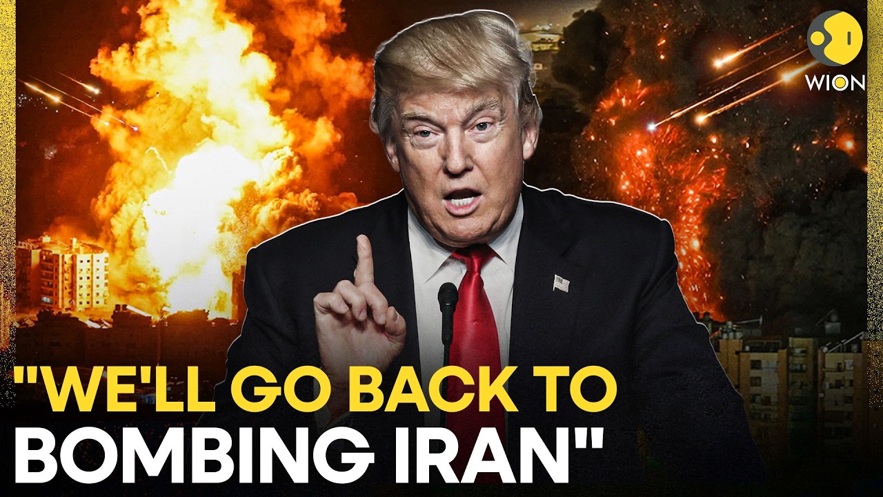 US-Iran War LIVE: Trump Issues Explosive Bombing Threat To Iran, 'We'll Bomb Again' | WION