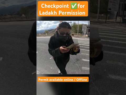 Permit gets checked at various checkpoints |  #shorts  #ladakhride #travel #motovlog