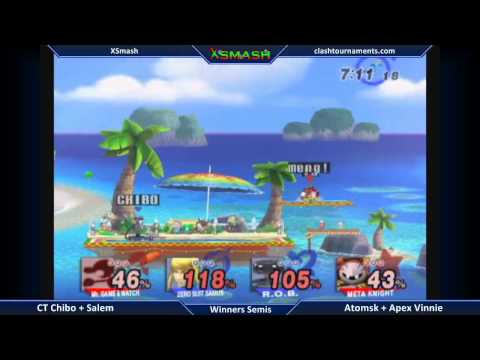 XSmash - CT Chibo + Salem vs Atomsk + Apex Vinnie - Winners Semis - SSBB