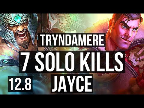 TRYNDA vs JAYCE (TOP) | 71% winrate, 7 solo kills, 15/2/7, Dominating | KR Grandmaster | 12.8