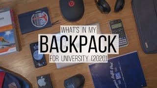 What's in my backpack - University 2020
