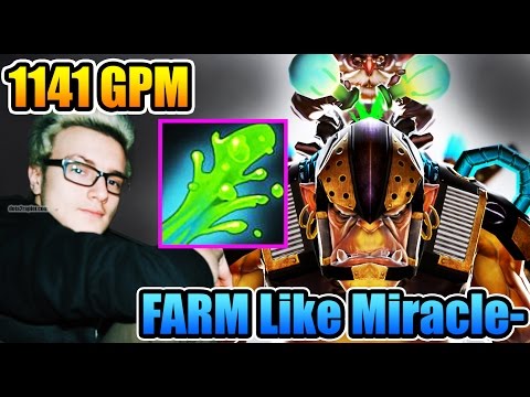 1200 GPM FARM Hard - Miracle- Alchemist Dota 2 7.02