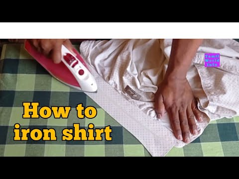 How to Iron a shirt in below 3 minutes/Iron Shirt in 3 minutes/ Shirt iron easy method