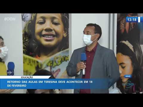 Retorno das aulas em Teresina deve ocorrer em 18 de Fevereiro 05 01 2021