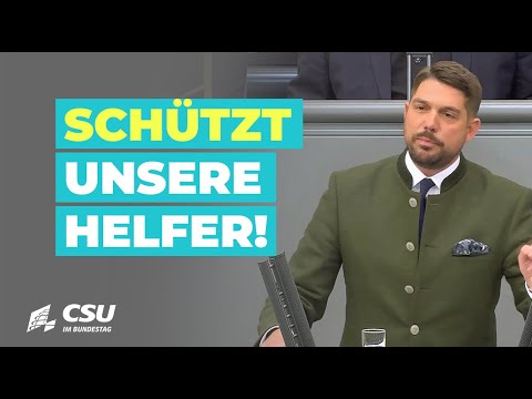 Respekt statt Gewalt: MdB Walch mit Klartext-Rede im Bundestag – Einsatzkräfte verdienen Schutz!