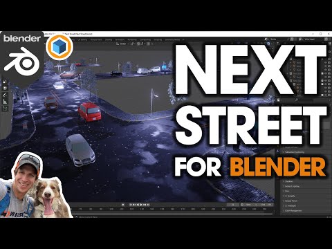 Easy STREET AND ROAD Generator for Blender - Next Street!