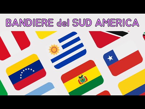 🌎 Bandiere del Sud America 5/6 - Scopri Tutte le Bandiere del Mondo