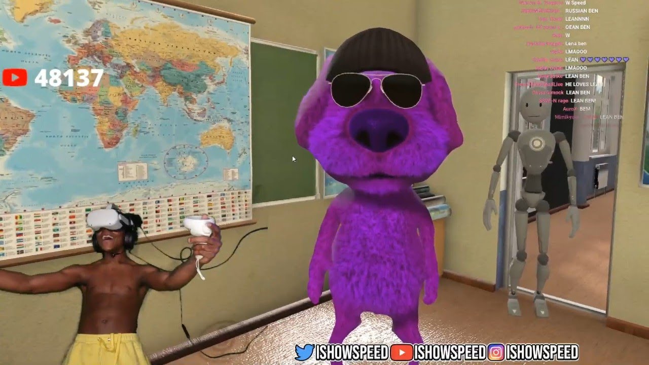 IShowSpeed Meets Lean💜 Talking Ben 😂