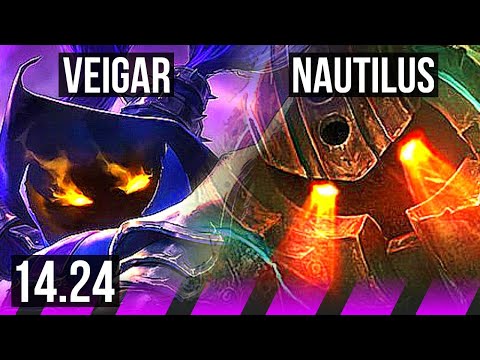 VEIGAR & Tristana vs NAUTILUS & Caitlyn (SUP) | KR Diamond | 14.24