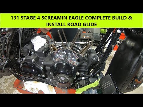 HARLEY DAVIDSON 131 STAGE 4 SCREAMIN EAGLE COMPLETE BUILD & INSTALL ROAD GLIDE MILWAUKEE 8