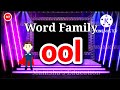 Word Family-ool | ool-word Family | Phonics Word Families | Word Bank | ( @ManishasEducation )