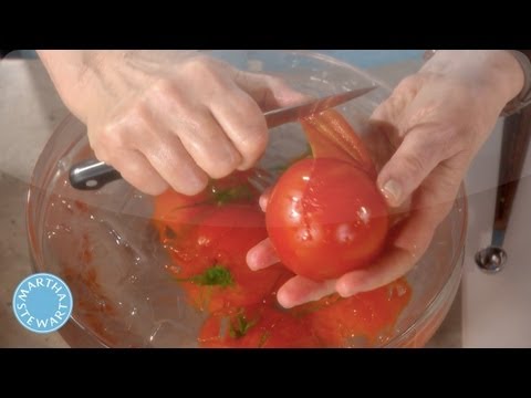 How to Peel Tomatoes - Martha Stewart's Cooking School