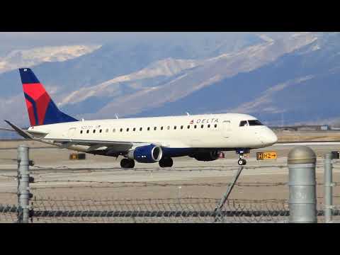 Plane Spotting | SALT LAKE CITY (SLC/KSLC) - A330, 737, A321, A319, A220, CRJ700 - February 17, 2022
