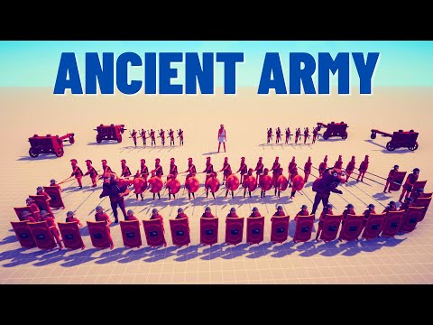 ANCIENT ARMY vs ALL FACTIONS ARMIES - TABS - Totally Accurate Battle Simulator