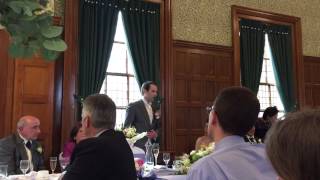 Andrew Rowan sings Una Furtiva Lagrima at his own wedding