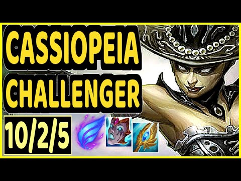 KOBBE (CASSIOPEIA) - 10/2/5 KDA CHALLENGER GAMEPLAY - EUW