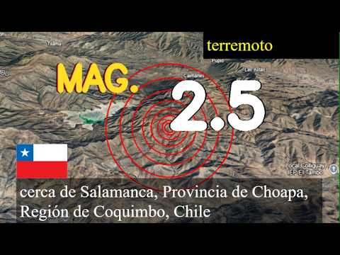 Terremoto cerca de Salamanca, Provincia de Choapa, Región de Coquimbo, Chile actualizaciones en viv