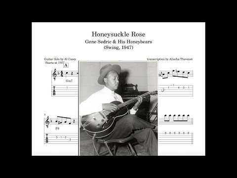 Al Casey // Honeysuckle Rose (with Earl Hines & Gene Sedric) // Note for Note
