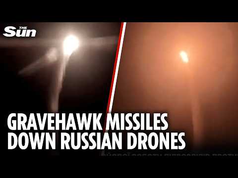 Gravehawk shoots down Russian drones as vid shows 'UK's new air defence system in action'