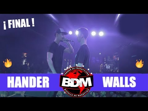 WALLS vs HANDER : MEJORES RIMAS y CONTESTACIONES | FINAL NACIONAL BDM ESPAÑA