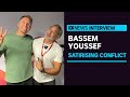 Bassem Youssef on his approach to satirising conflict | ABC News