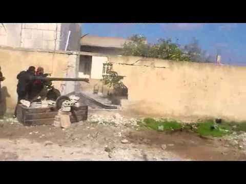 استهداف قناص خزان المياه في درعا البلد بالمدفعية من قبل كتيبة أبناء الأقصى