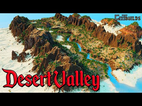 WorldPainter Timelapse: Desert Valley [3000x3000]