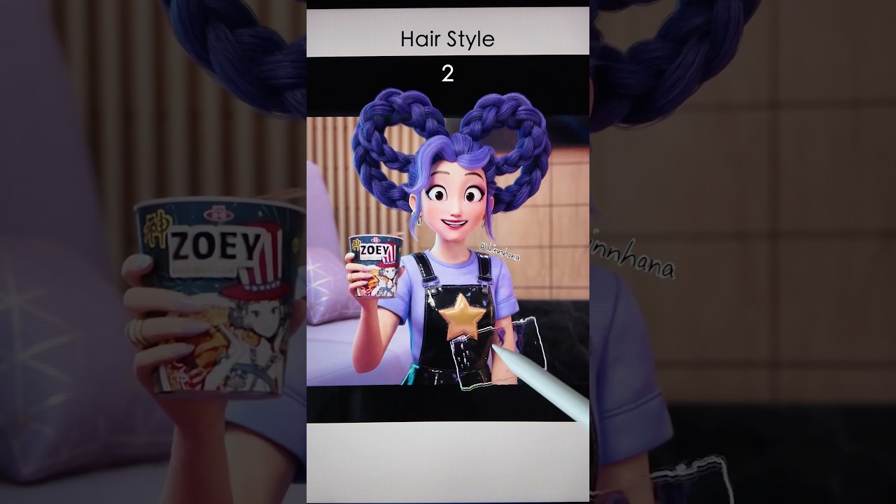 💜 Lily Lovebraids + Zoey #poppyplaytime #kpopdemonhunters #huntrix #digitalart