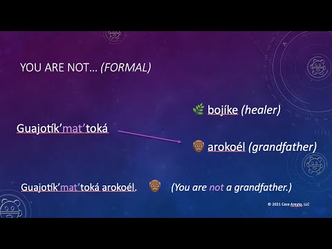 Let's Talk Taíno 8 - I am not... You are not...
