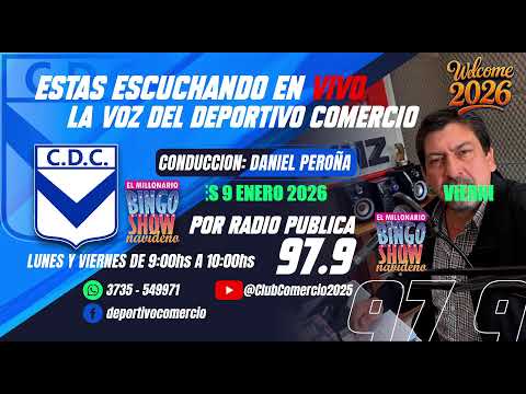 Emisión en directo de Club Comercio, Bingo Show Navideño..Santa Sylvina Chaco