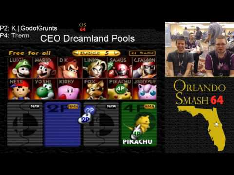 CEO Dreamland Pools   Godofgrunts Mario, Kirby vs Therm rat   Smash 64